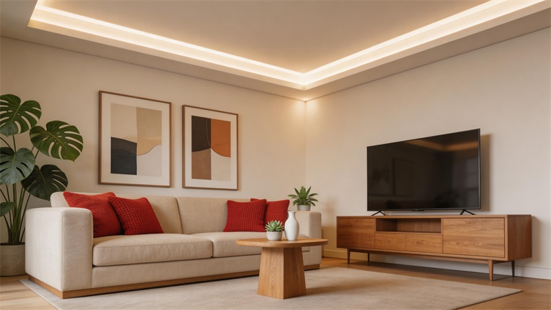 現(xiàn)代高端室內(nèi)空間,無(wú)主燈設(shè)計(jì),天花板嵌入式LED燈帶,全色域照明效果,空間包含沙....JPG 現(xiàn)代高端室內(nèi)空間,無(wú)主燈設(shè)計(jì),天花板嵌入式LED燈帶,全色域照明效果,空間包含沙....JPG