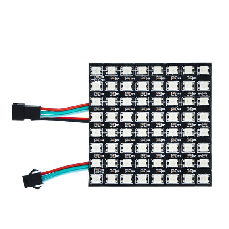 WS2812B全彩像素屏｜8x8數(shù)字可控LED顯示模塊｜DC5V低壓驅動 - 2