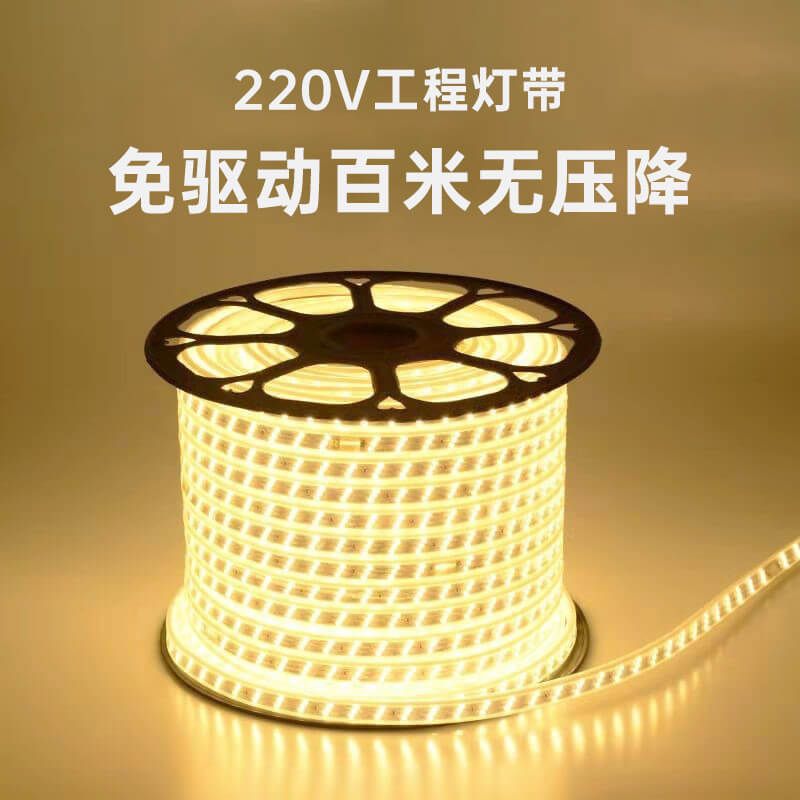 免驅動220V高壓LED燈帶100米無壓降工程室外專用高壓燈帶 - 1