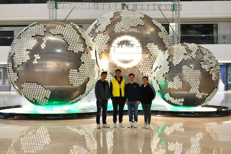 中山古鎮星光聯盟項目標志性球形LOGO圓滿收尾