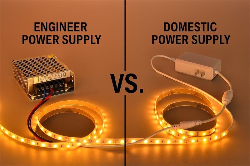 LED燈帶配置工程電源與家庭電源的區(qū)別？