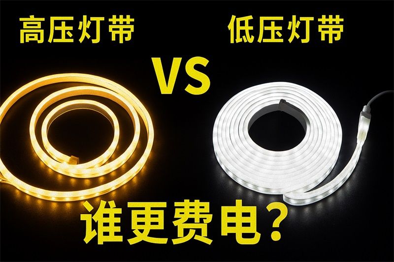 低壓燈帶和高壓燈帶哪個更費電？真相分析與省電建議