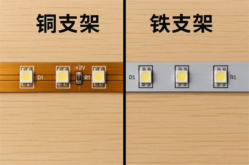 燈帶銅支架和鐵支架有什么區(qū)別？工程選型必須了解的關(guān)鍵點
