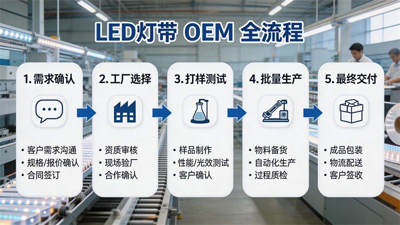 LED燈帶OEM怎么做？小白也能看懂