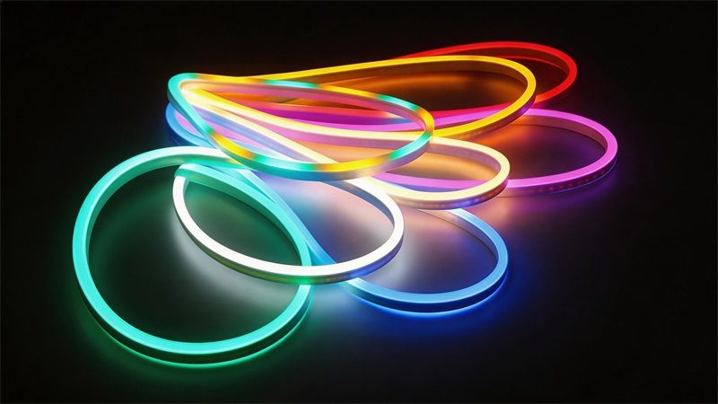 柔性霓虹燈帶結構拆解：它是怎么做到360度發光的？