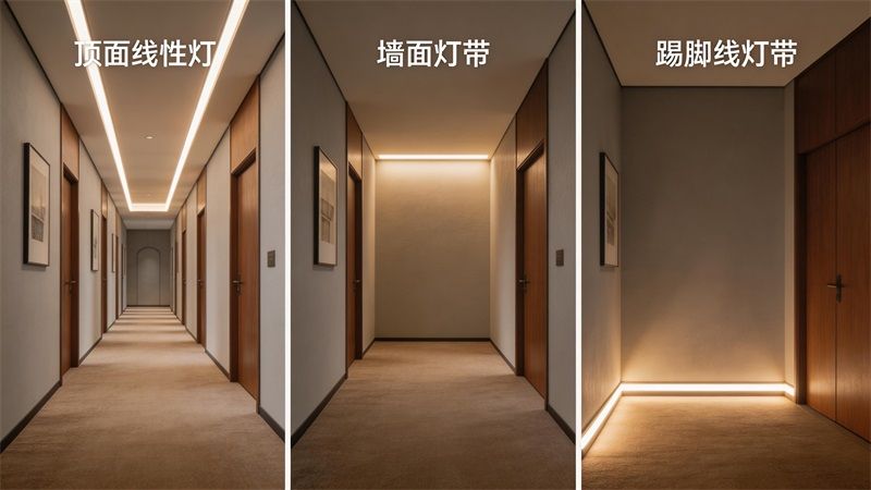 走廊太壓抑？試試“光之引導”線性照明