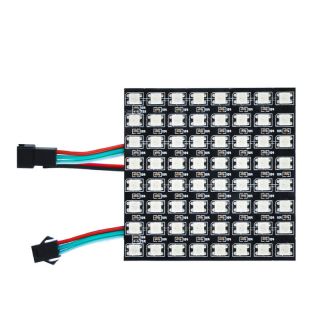 WS2812B全彩像素屏｜8x8數(shù)字可控LED顯示模塊｜DC5V低壓驅動 - 2