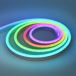 08x17mm幻彩霓虹LED燈帶｜跑馬流水漸變?nèi)嵝怨枘z｜戶外防水可定制 - 2