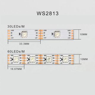 WS2813幻彩燈帶SPI雙信號(hào)備份LED燈帶DC5V - 1