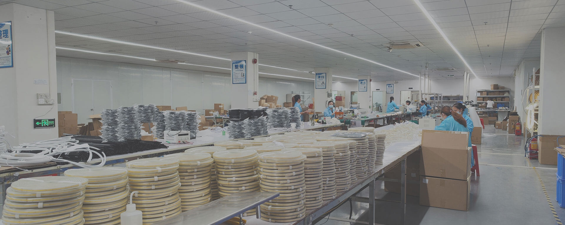 正邦光電硅膠燈帶生產(chǎn)基地 現(xiàn)代化工廠